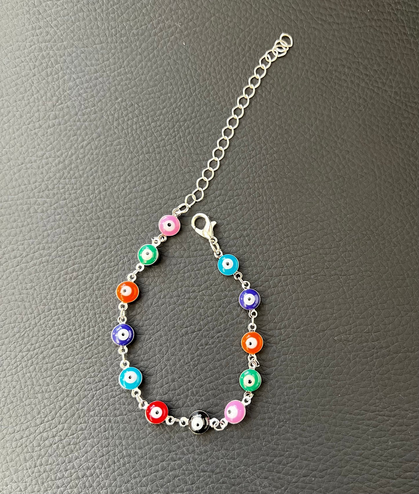 bohemian style colorful retro12 devil eyes necklace bracelet anklet combination accessories