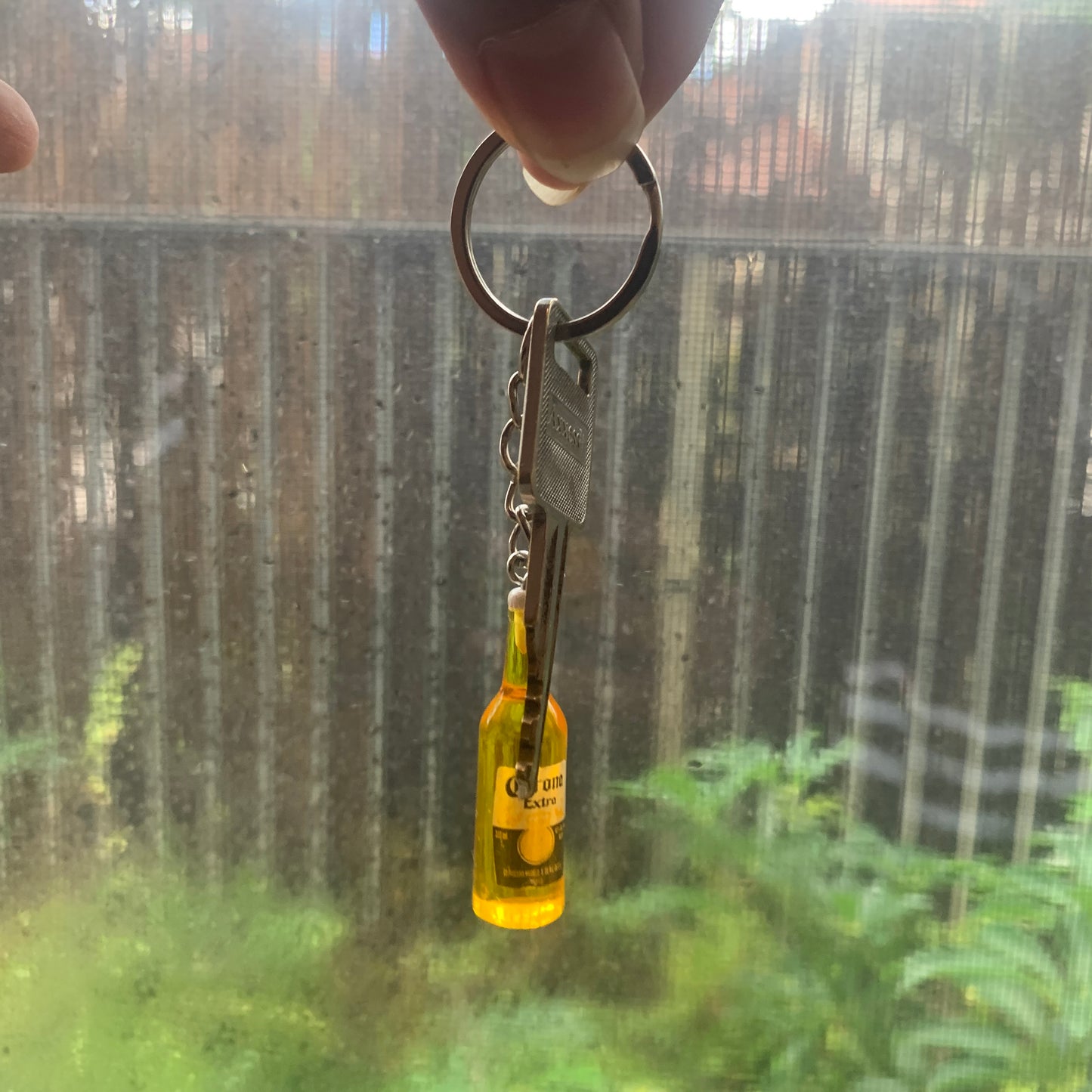 Corona Bottle Keychain