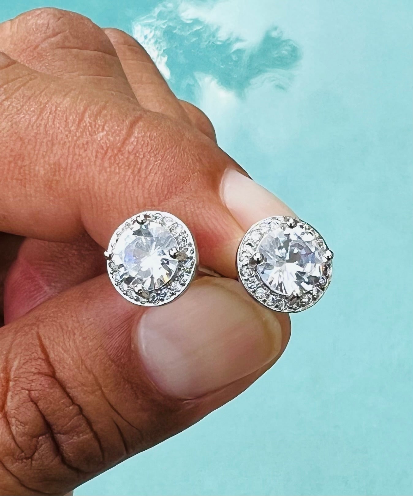 925 Silver Stud Earrings for Women Fashion Jewelry A Pair/set