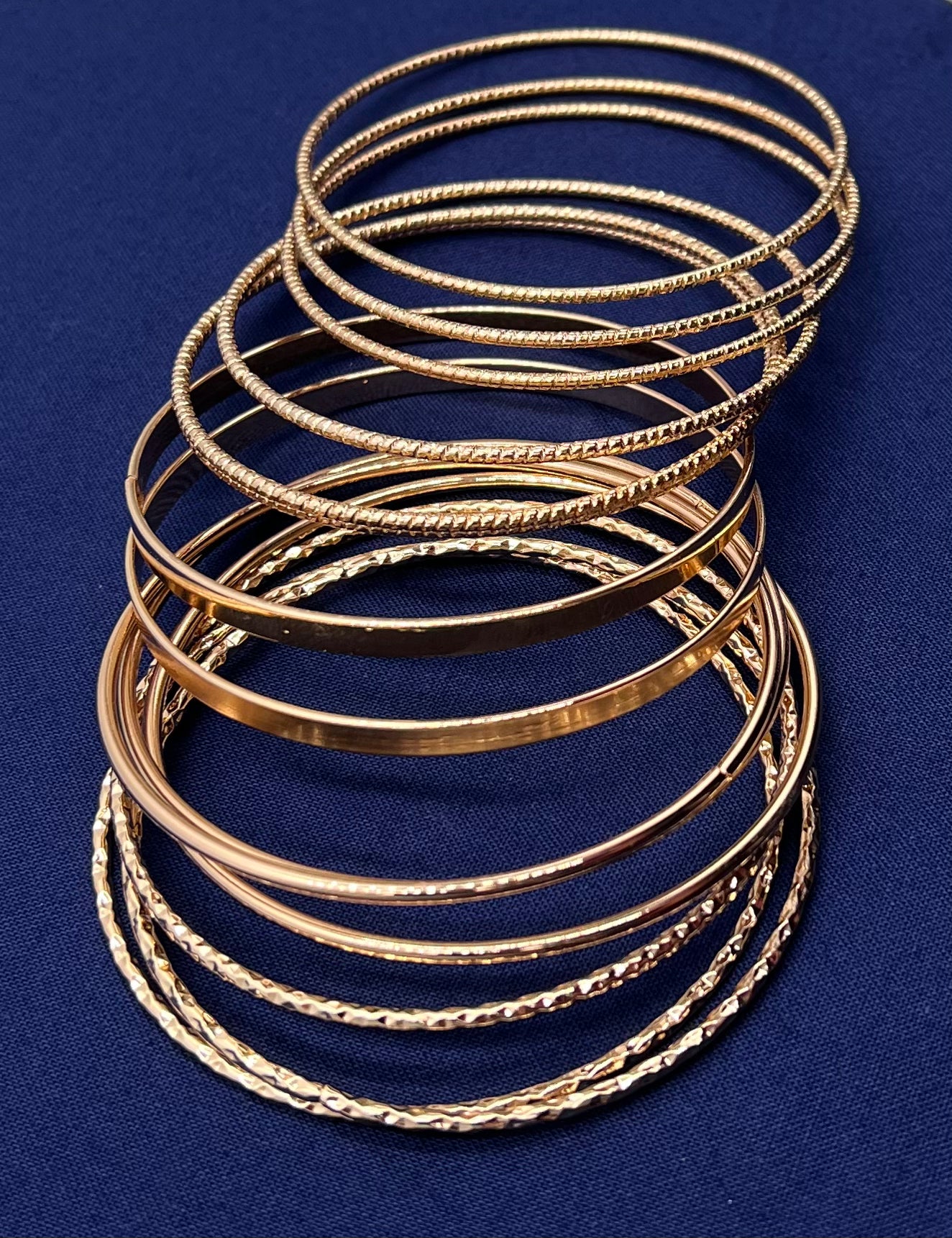 π Gold Plated Bangle Bracelet Set β Fashion Jewelry for Women β¨