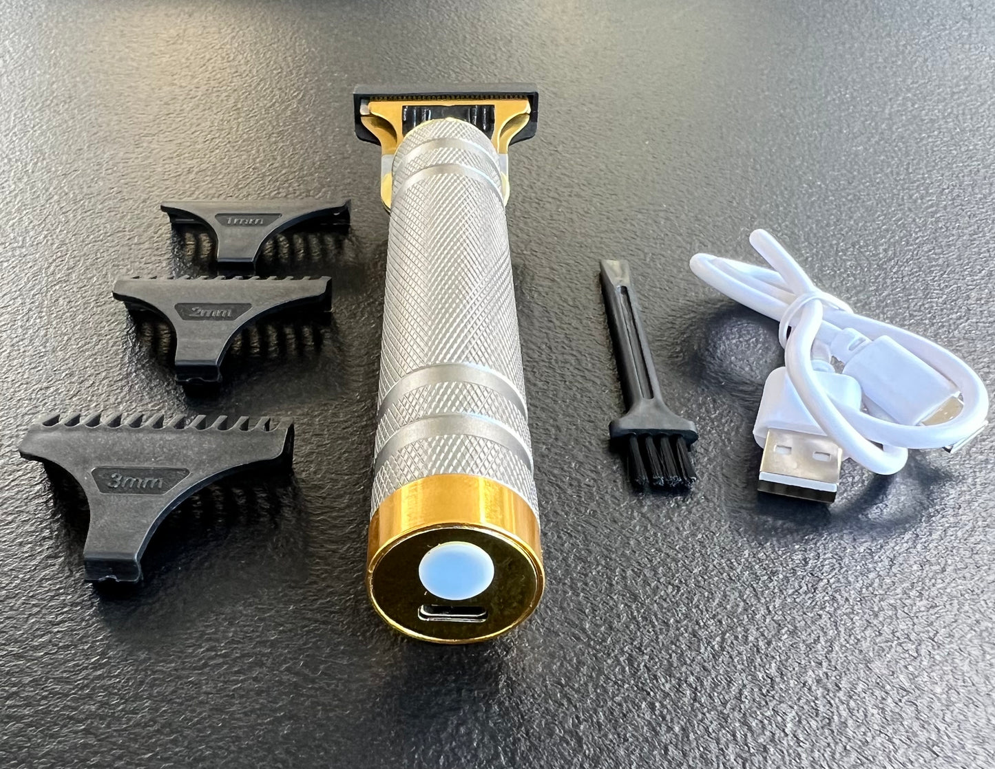 Vintage T9 Barbeador Gold Silver Beard Hair Trimmer Cutter Machine for Men