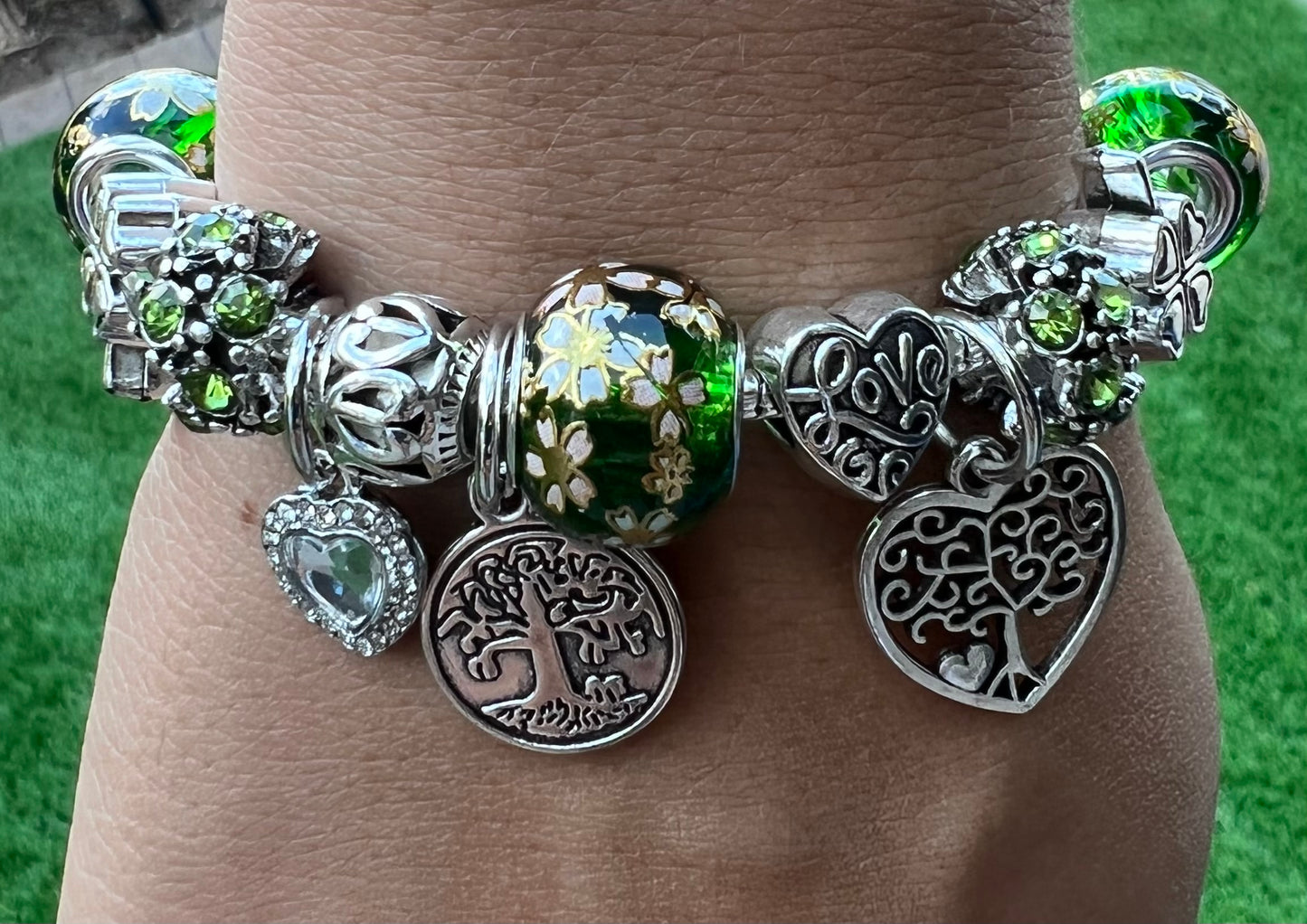Tree of Life Pandora Style Charm Bracelet