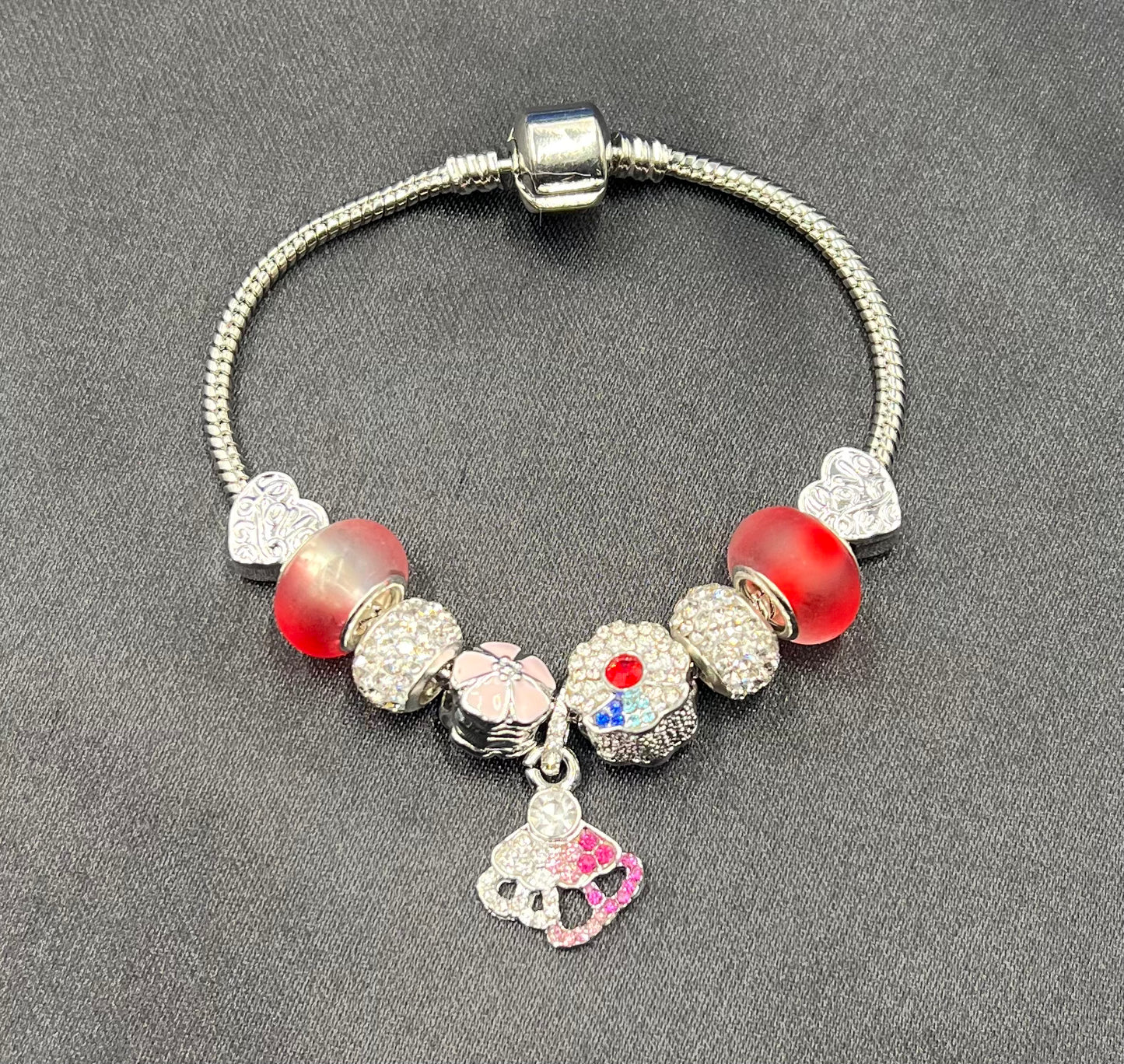 Handmade Retro Crystal Beaded Bracelet – Colorful Glass Jewelry