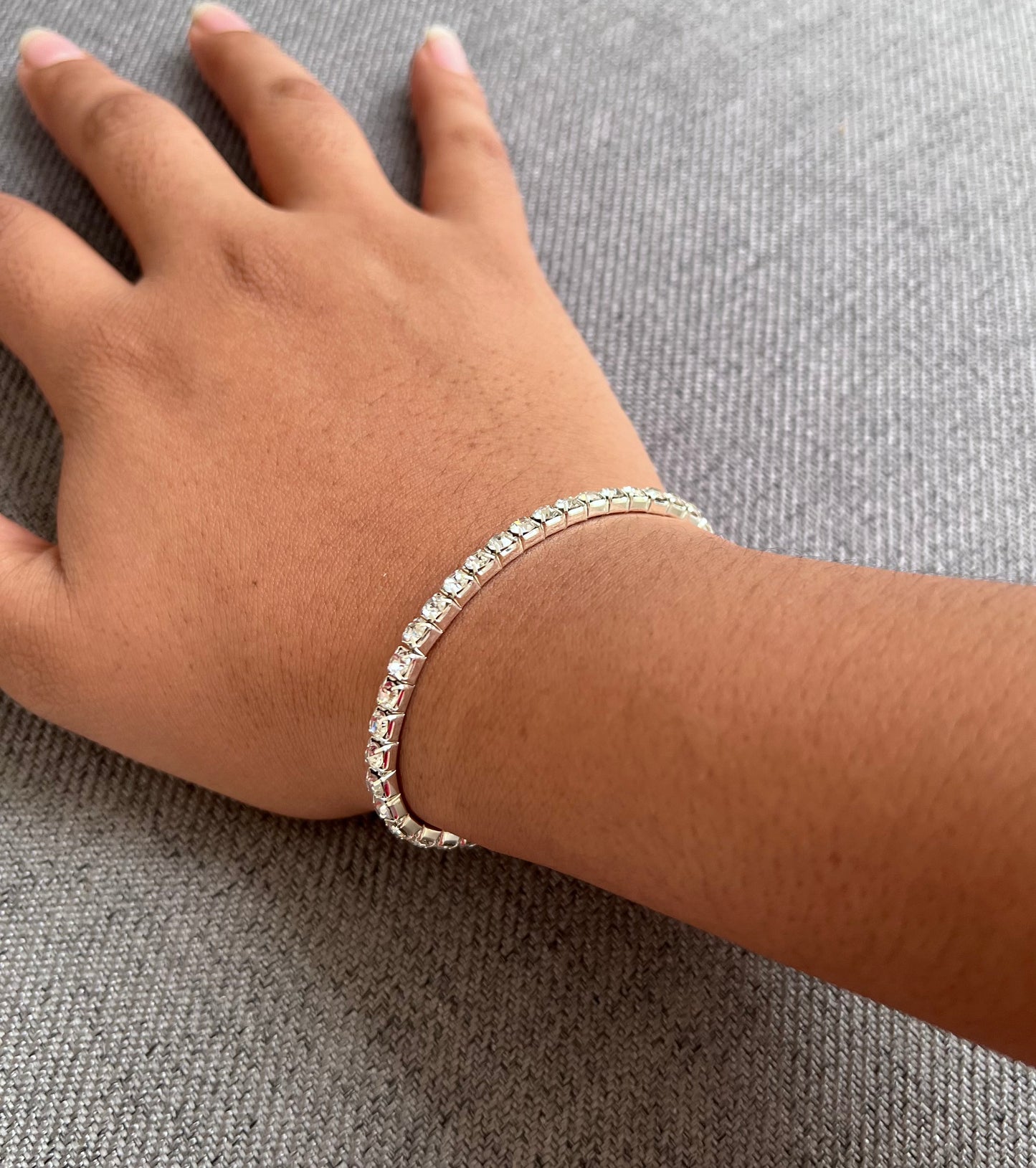 Luxury Rhinestone Diamond Bracelet – Crystal Alloy Gift for Daughter
