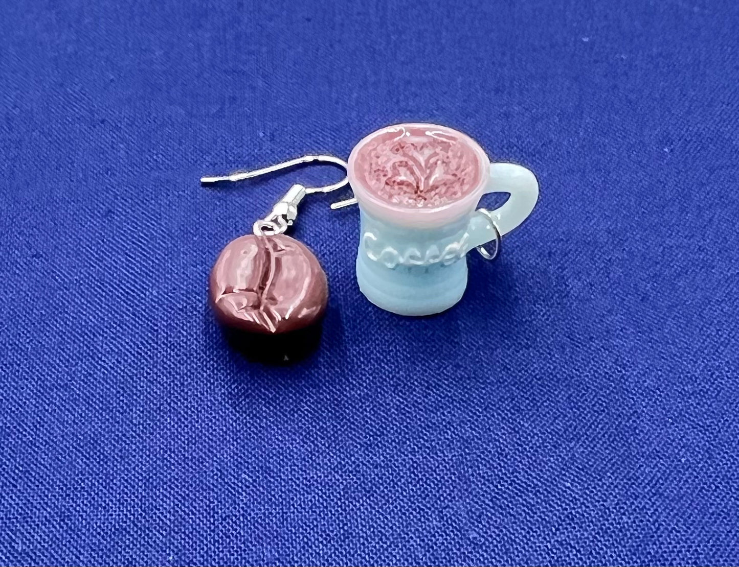 Fashion Coffee Beans Simulation Exaggerated Earrings Wholesale