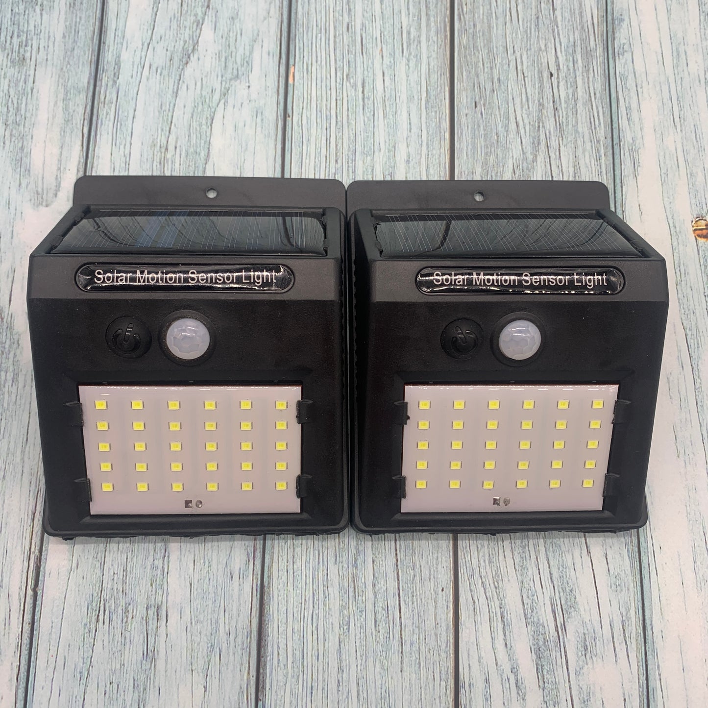 Set of 2 Solar Motion Sensor Lights – 40-LED Outdoor Wall & Garden Security Lamps