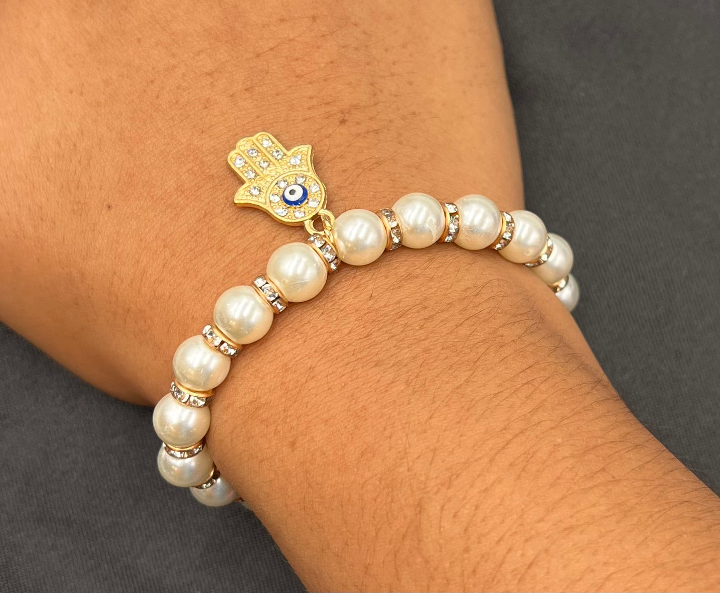 Korean Fashion alloy Pendant Devil's Eye Palm bracelet