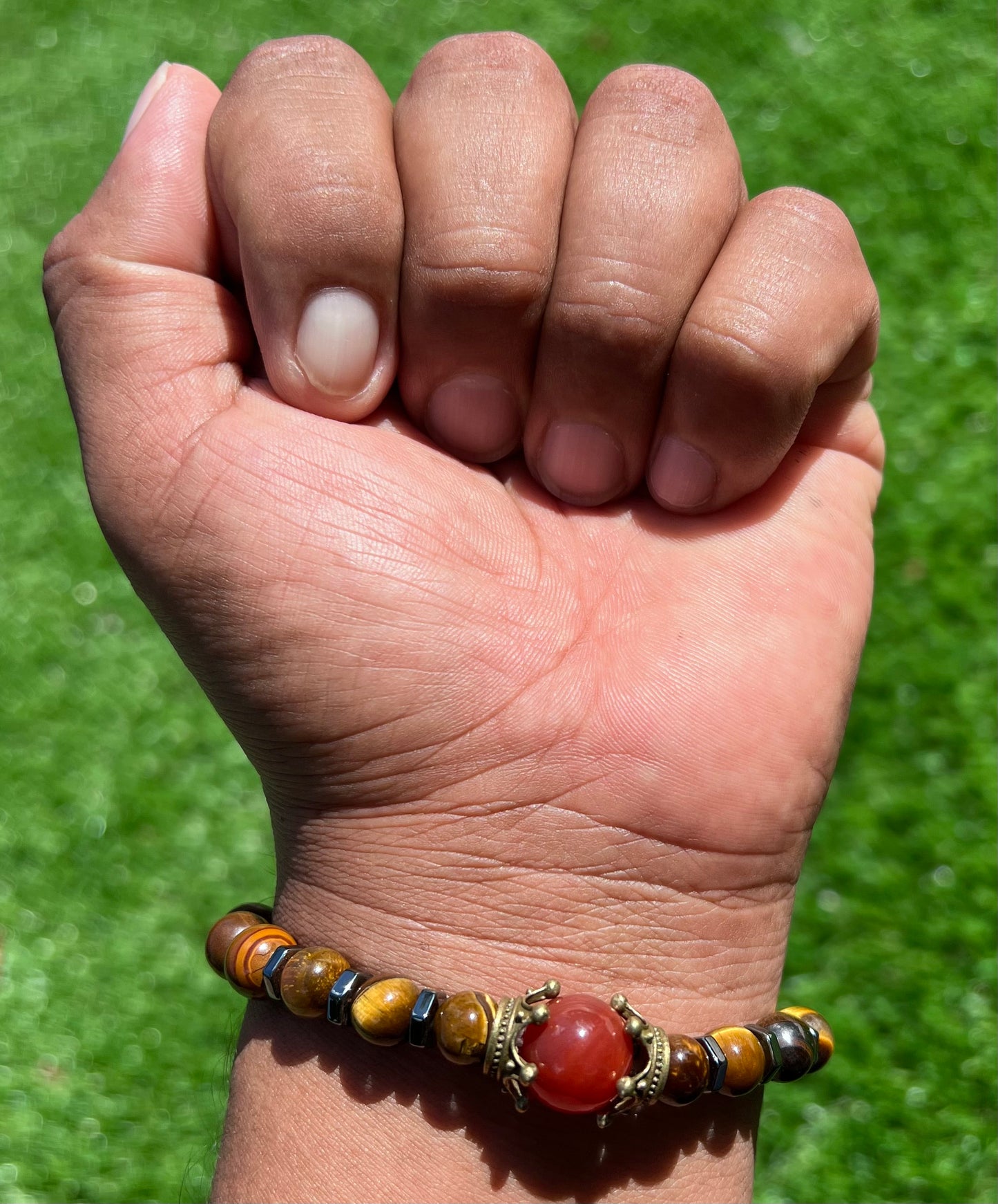 Retro Crown Stone Beaded Bracelets