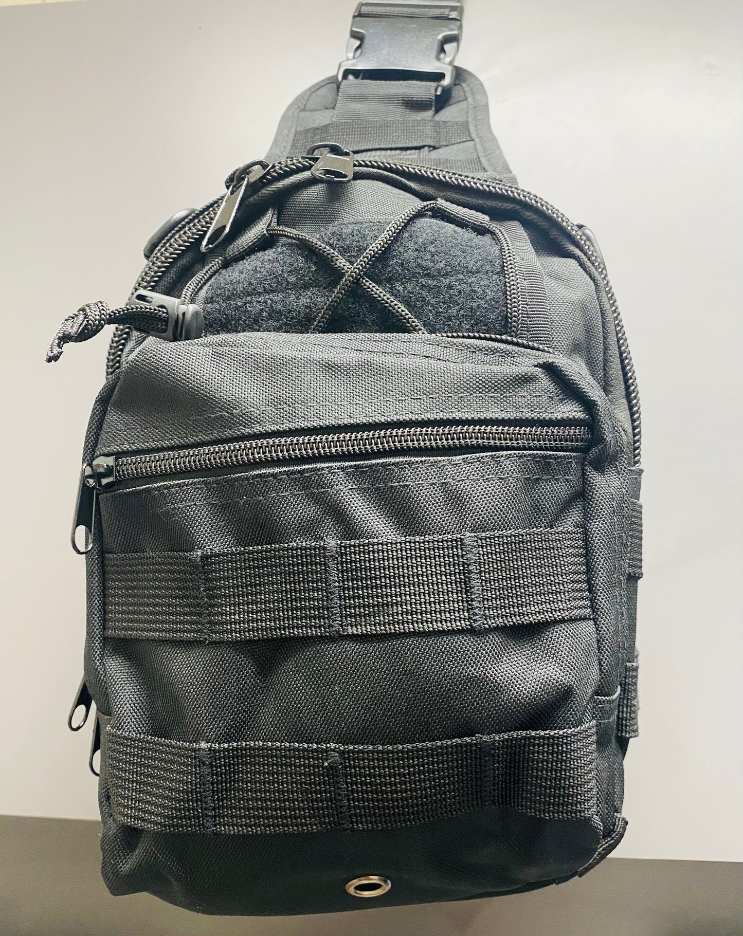 Men Backpack Tactical Sling Bag Chest Shoulder Body Molle Day Pack Pouch Black