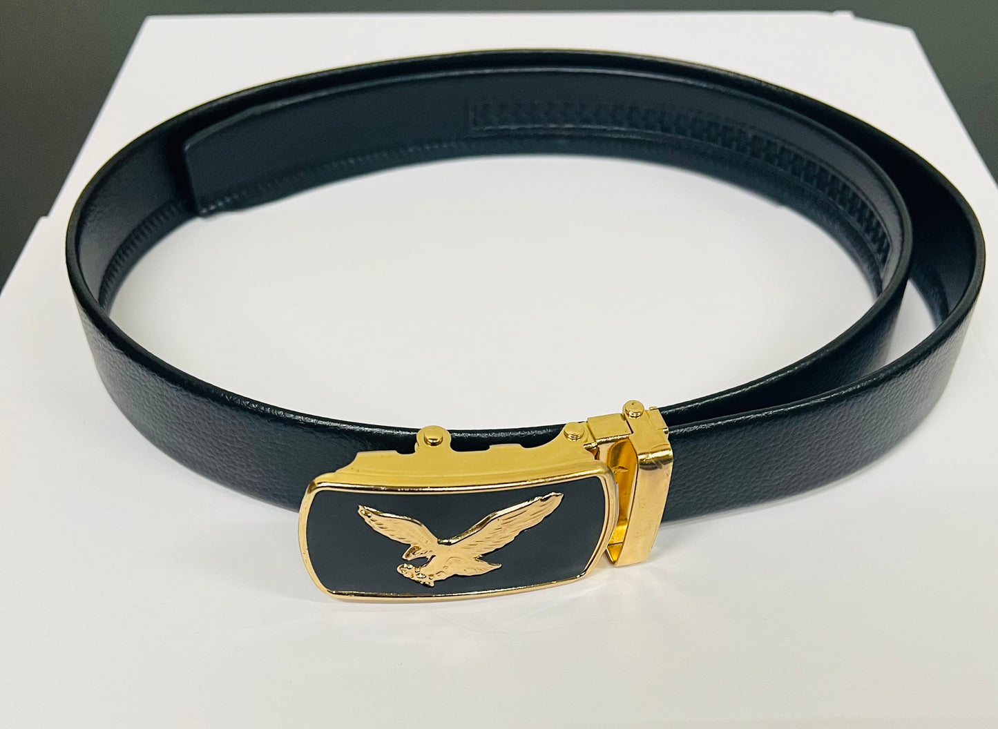 Men Eagle Decor Automatic Buckle Belt
