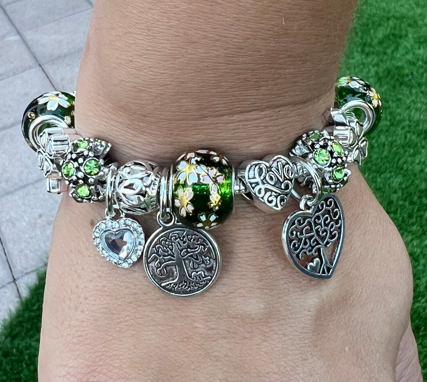 Tree of Life Pandora Style Charm Bracelet