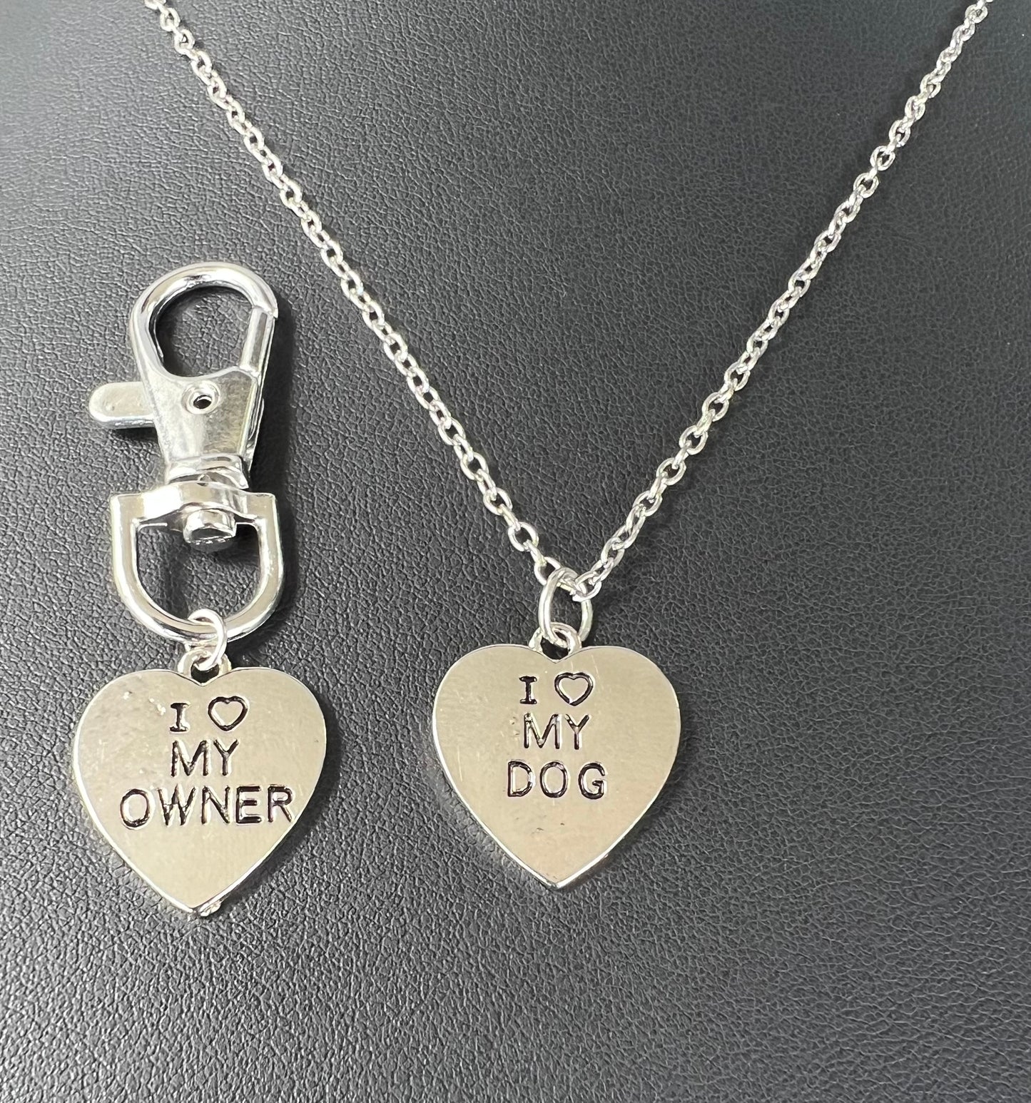 New love pendant necklace I love My OwnerI loveMyDog pet dog bone necklace wholesale