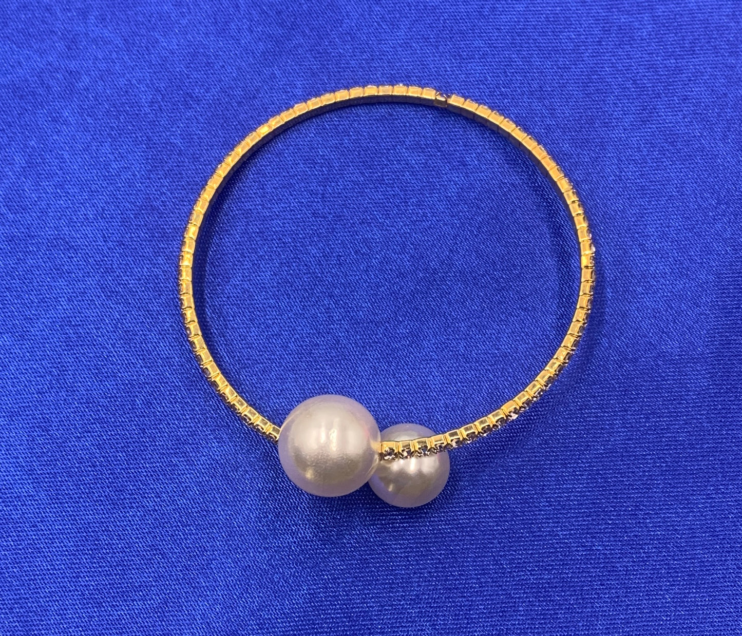 New Fashion Pearl Rhinestone Elastic Bracelet