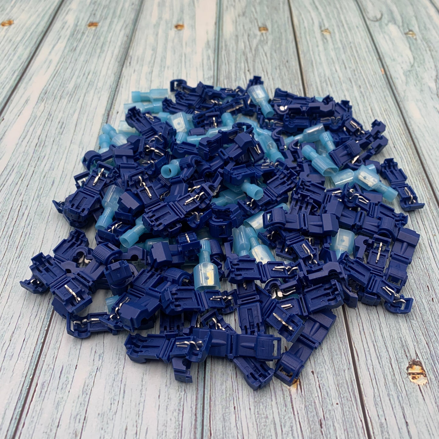50pcs Quick Wire Connectors – Snap Splice Lock Electrical Crimp Terminals for 18–14 AWG Cables