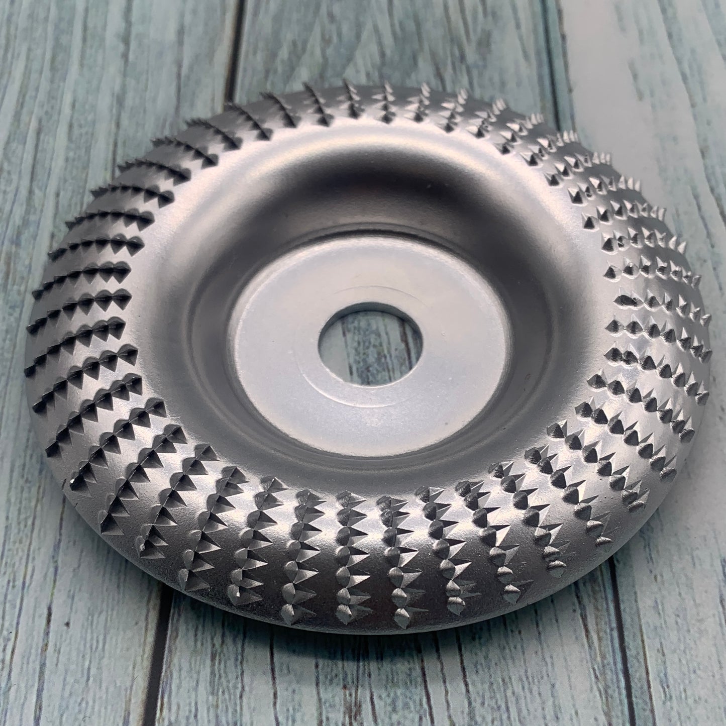 Tungsten Carbide Wood Sanding & Carving Disc β Angle Grinder Grinding Wheel for Shaping, Sculpting, Flattening & Polishing Wood and Plastic (4β/4.5β, 5/8β & M10 Arbor Compatible)