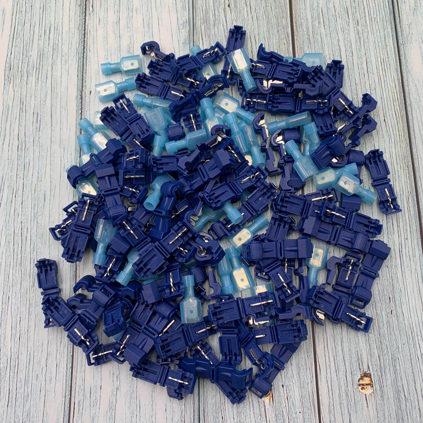 50pcs Quick Wire Connectors – Snap Splice Lock Electrical Crimp Terminals for 18–14 AWG Cables
