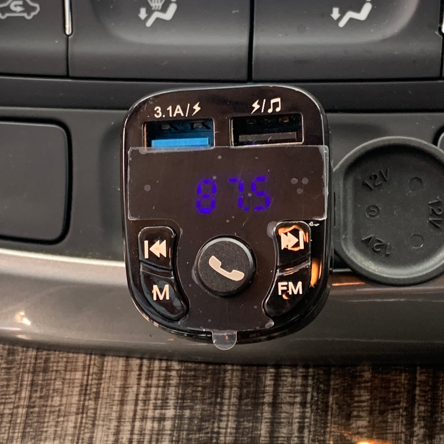 Bluetooth 5.0 Car Wireless FM Transmitter Adapter 2USB PD Charger AUX Hands-Free NEW