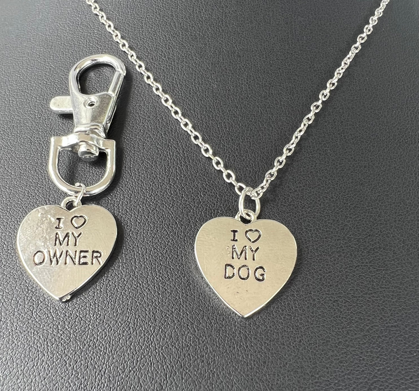 New love pendant necklace I love My OwnerI loveMyDog pet dog bone necklace wholesale