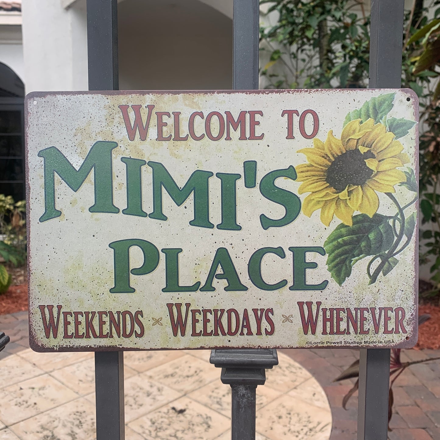 Mimi's Tin Sign Wall Decor 8 x 10
