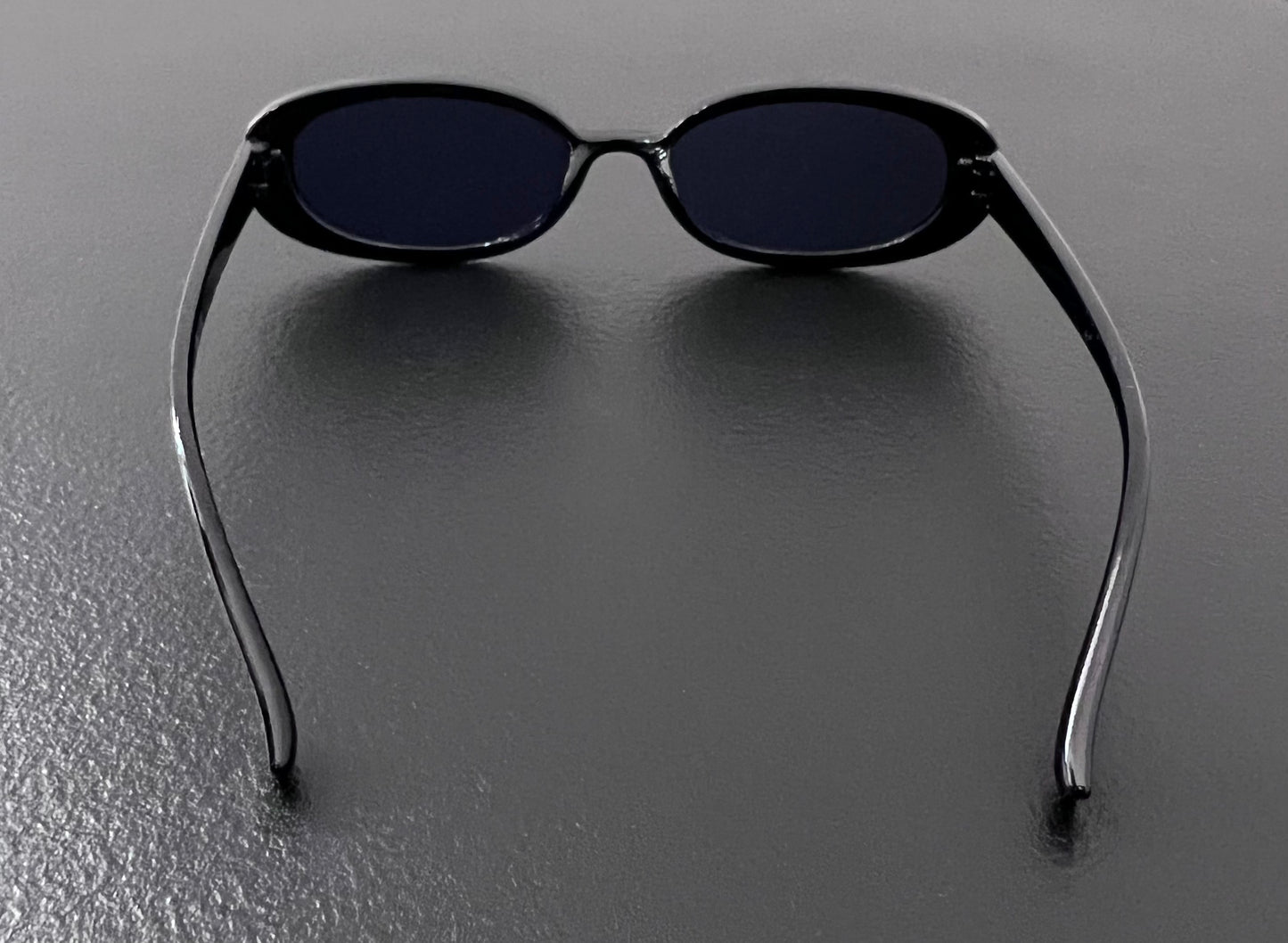❗️HIGH-QAULITY❗️ Fashionable Women's Oval Black Sunglasses with Black Lens🕶