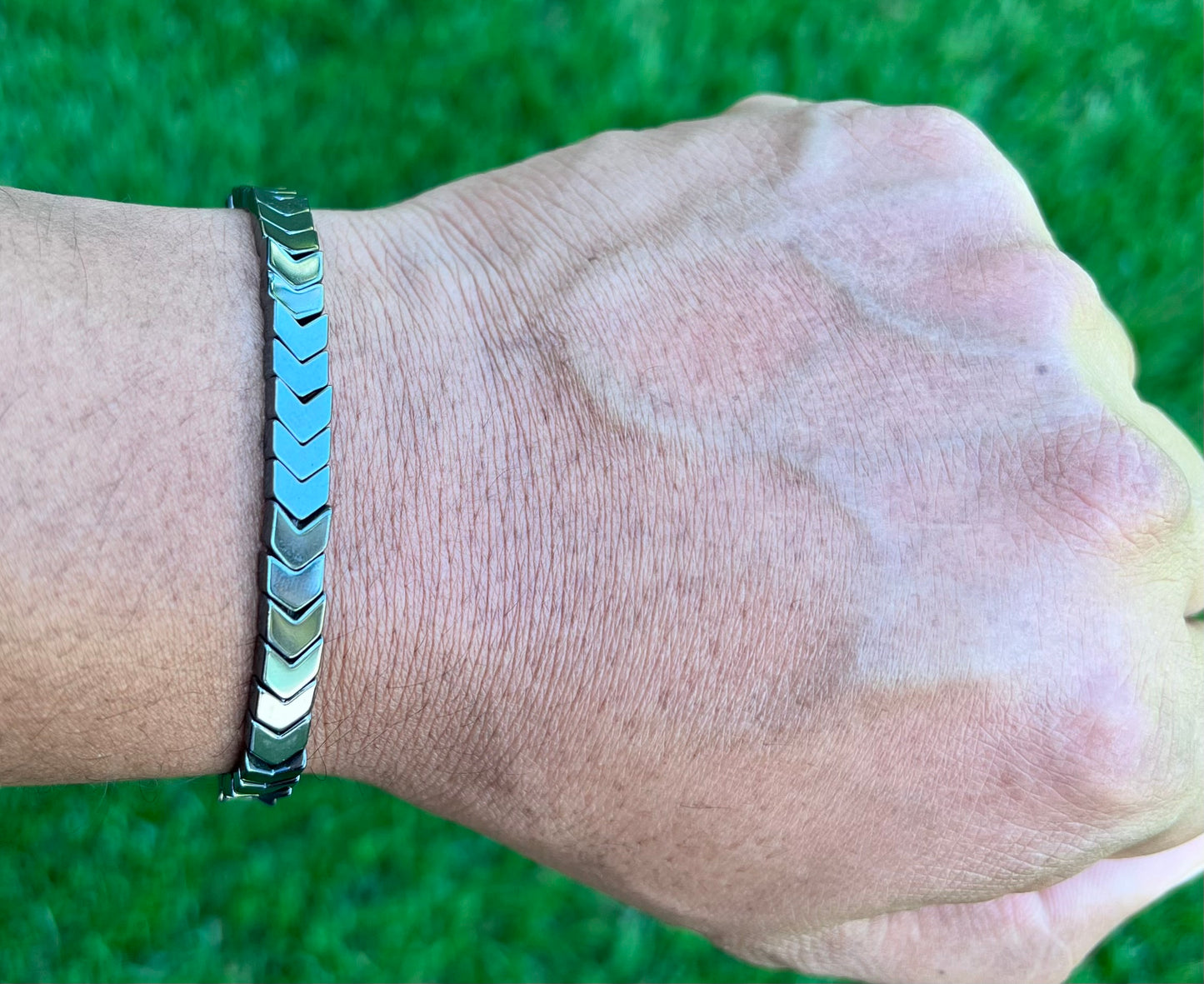 new hematite degaussing bracelet handmade gallstone arrow punk style bracelet