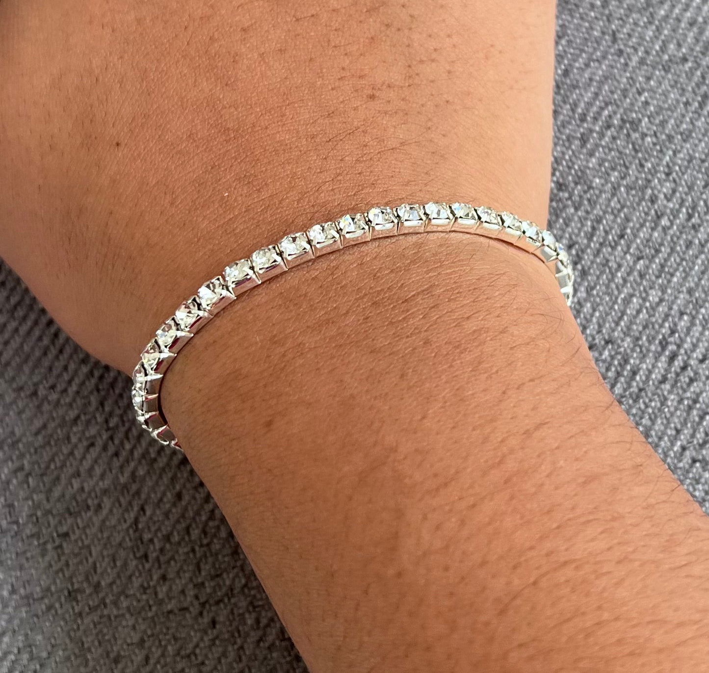 Luxury Rhinestone Diamond Bracelet – Crystal Alloy Gift for Daughter