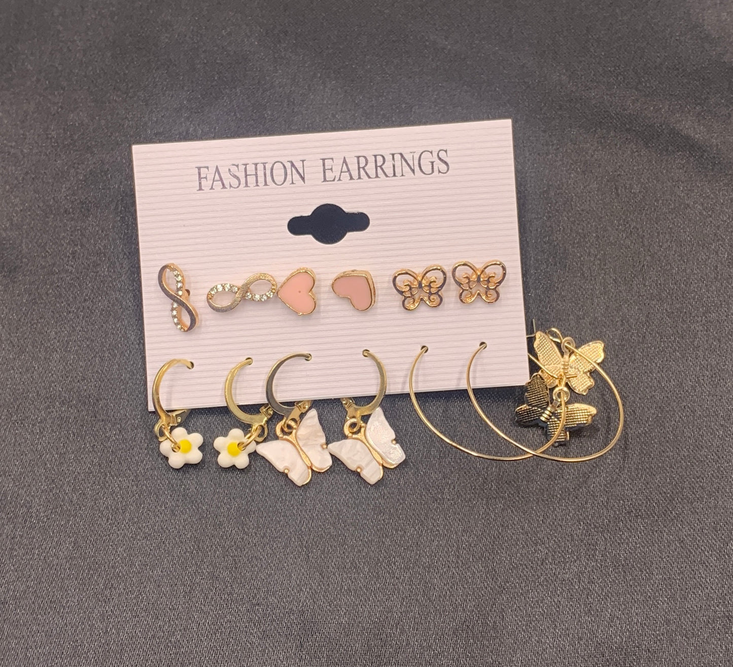 new butterfly earrings set 6 pairs creative butterfly earrings heart earrings