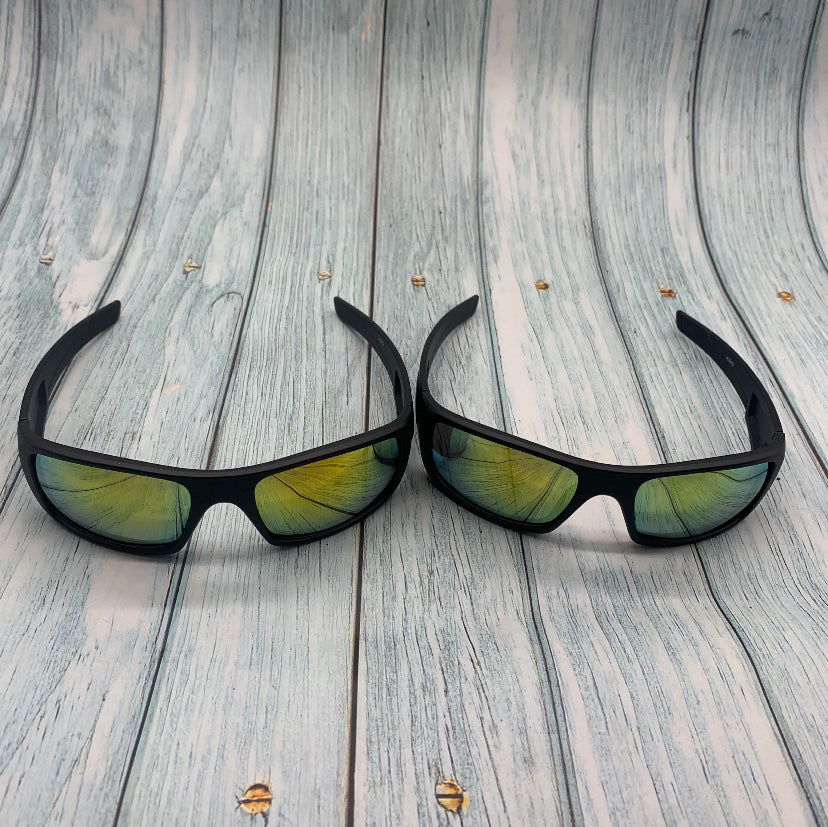 Men's Polarized Sunglasses – Set of 2 Sport Wrap-Around UV400 Shades