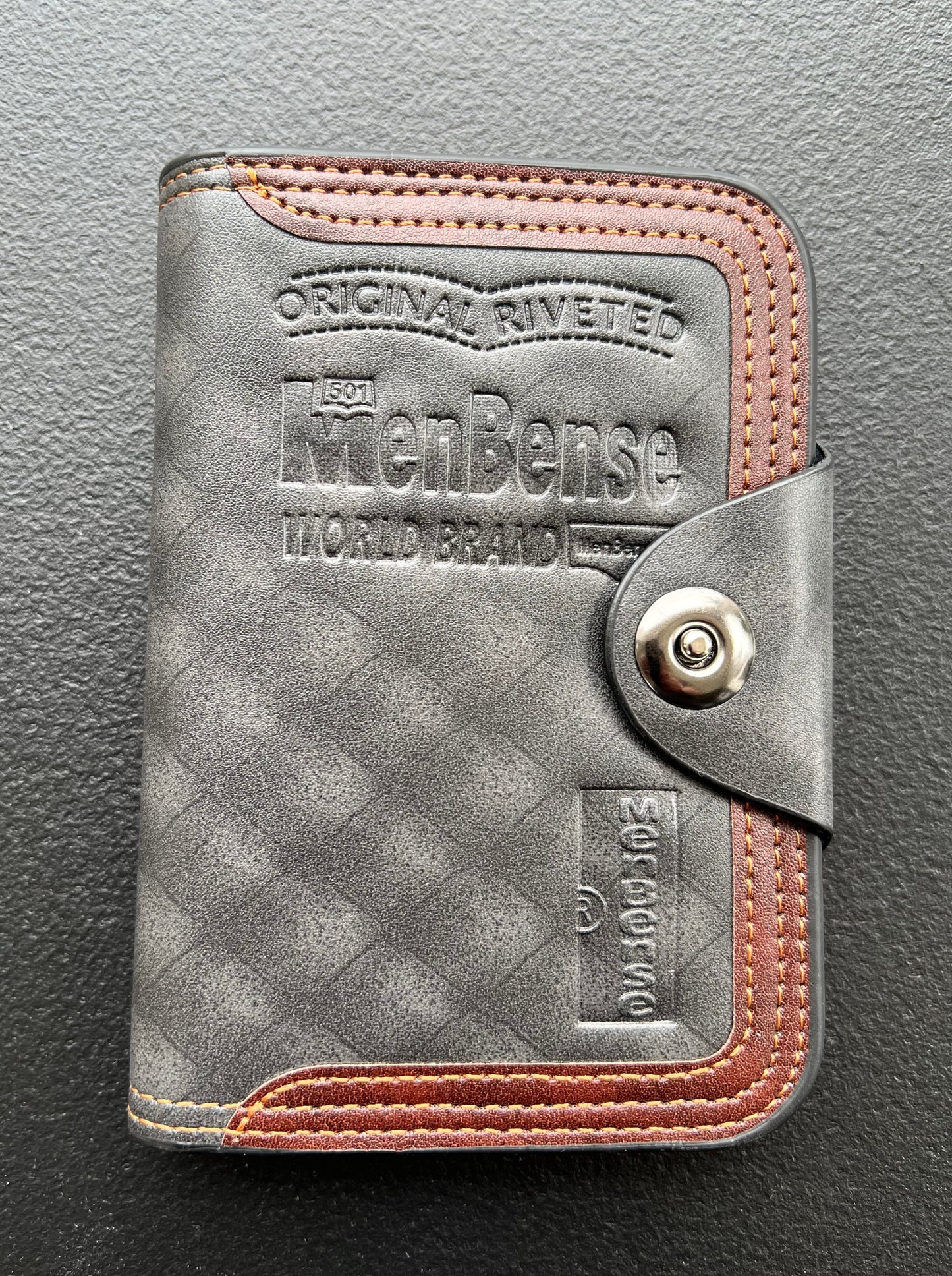 Menbense Premium Men's Wallet,Magnetic buckle