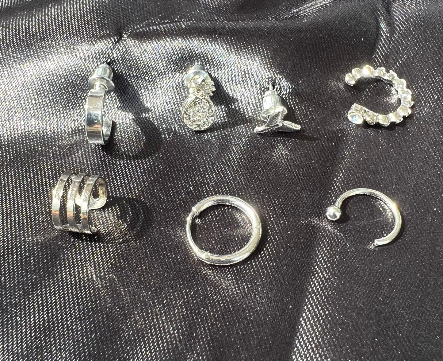 π Alloy Fishtail & Pineapple Fruit Earrings β 7-Piece Set
