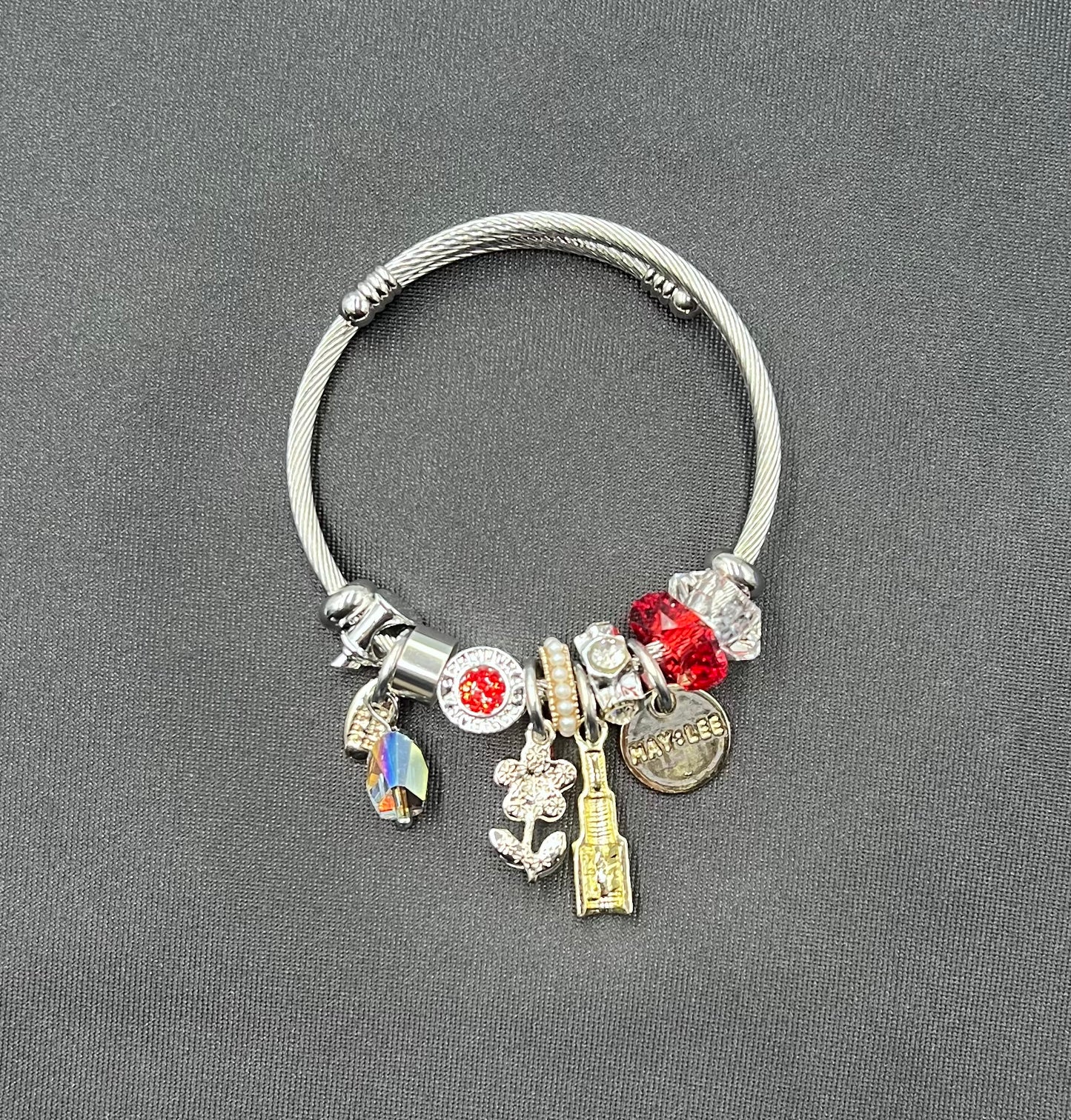 Metal Wild Pan Dl Sweet Flower Lipstick Multielement Pendant Accessories Bracelet