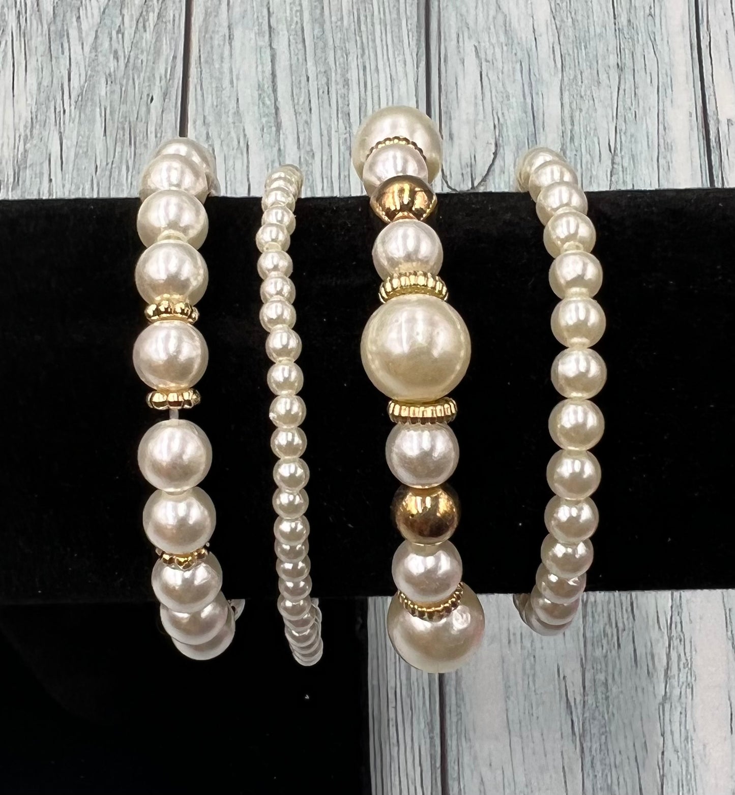 retro heart shape pearl bracelet wholesale