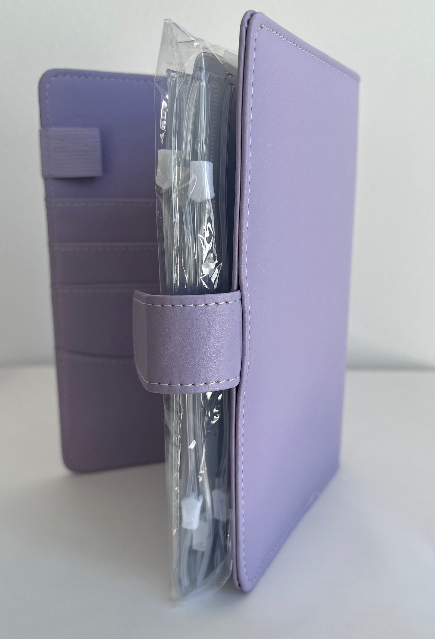 A6 Budget Binder with Zipper Envelopes – Money Organizer for Cash Budgeting, Purple
