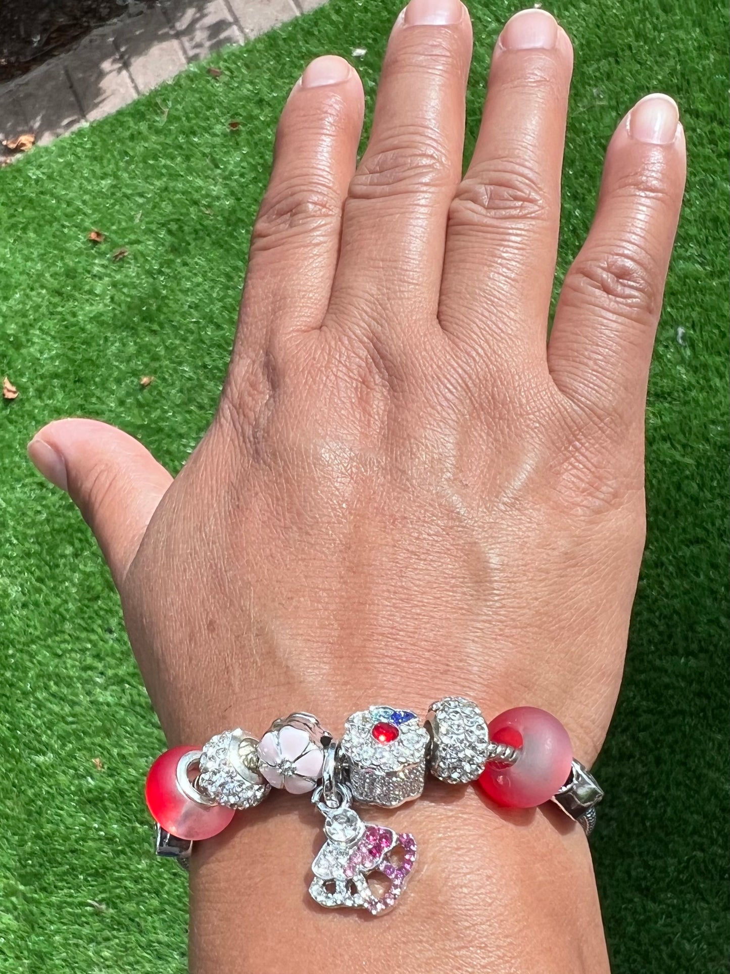 Handmade Retro Crystal Beaded Bracelet – Colorful Glass Jewelry