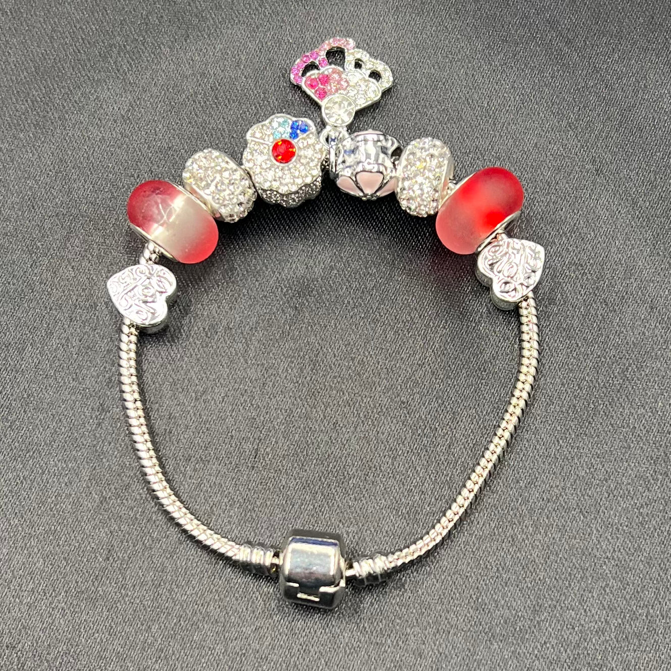 Handmade Retro Crystal Beaded Bracelet – Colorful Glass Jewelry