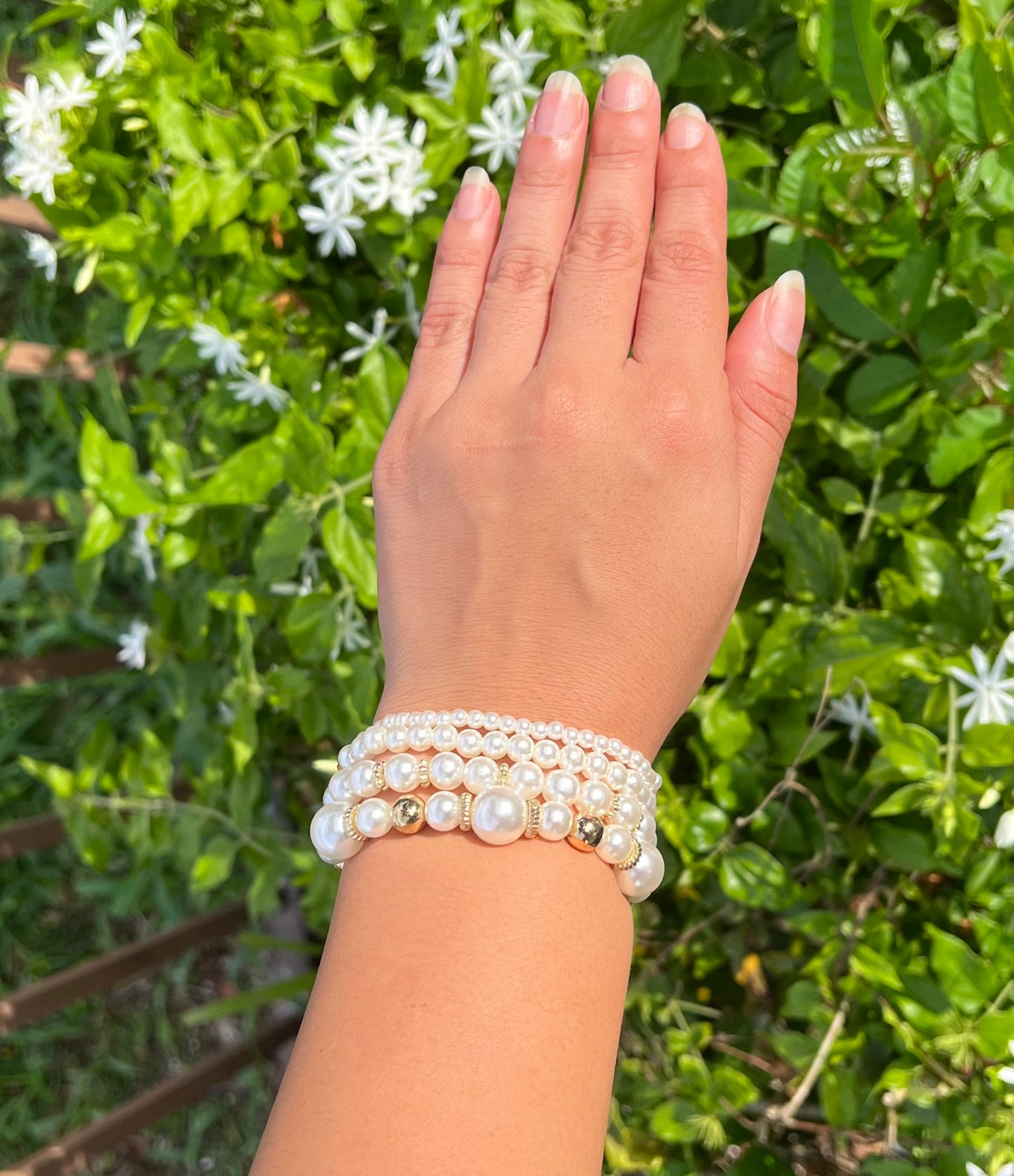 retro heart shape pearl bracelet wholesale