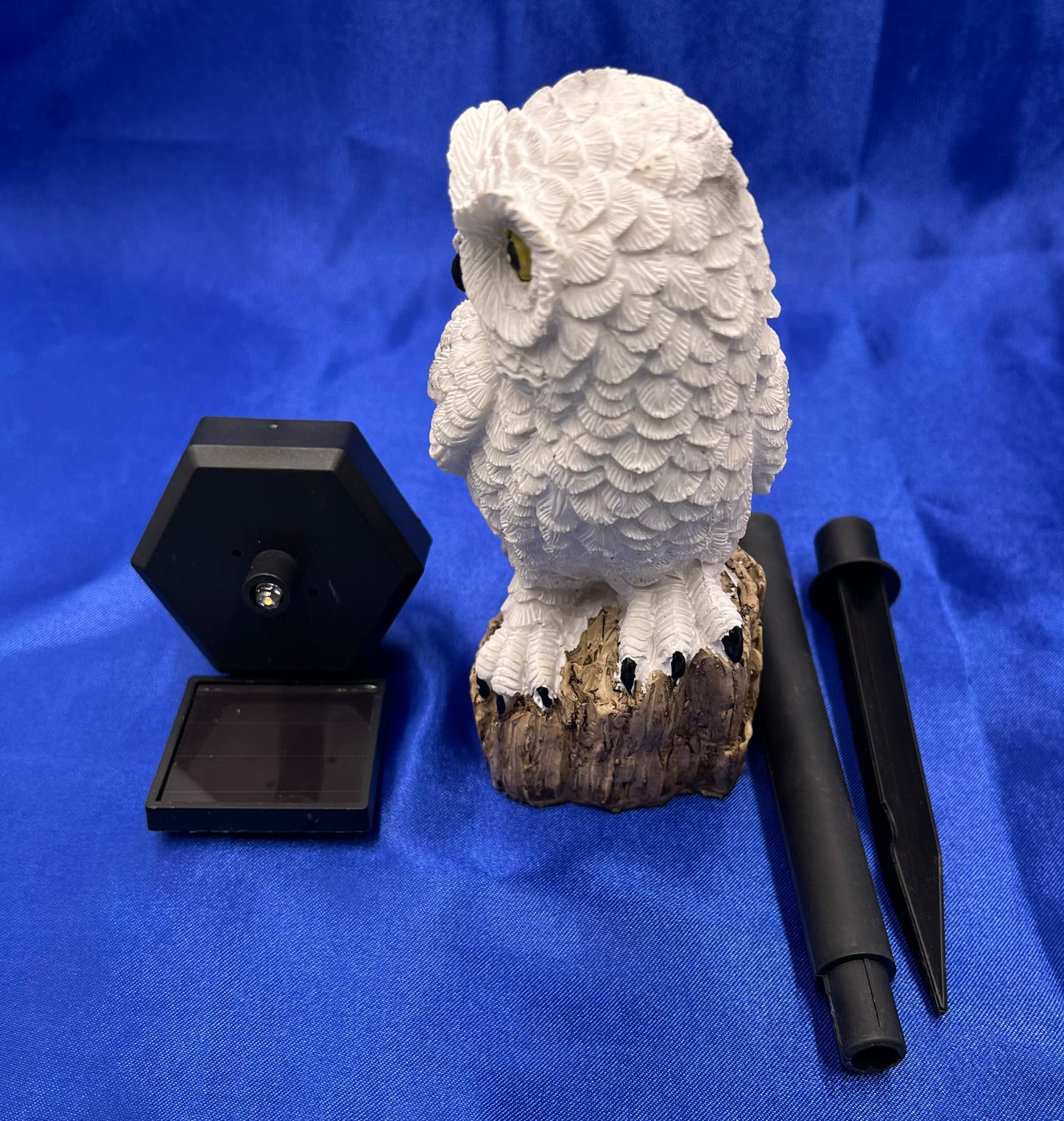 Solar Owl Garden Light – Waterproof Outdoor LED Yard Decor, Warm Light, Auto On/Off, IP65, 11.2”