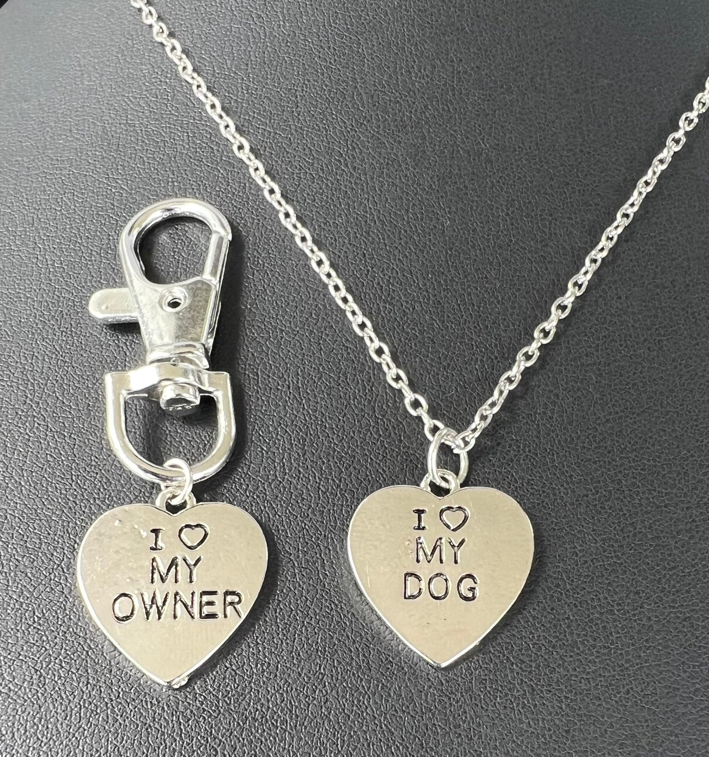New love pendant necklace I love My OwnerI loveMyDog pet dog bone necklace wholesale