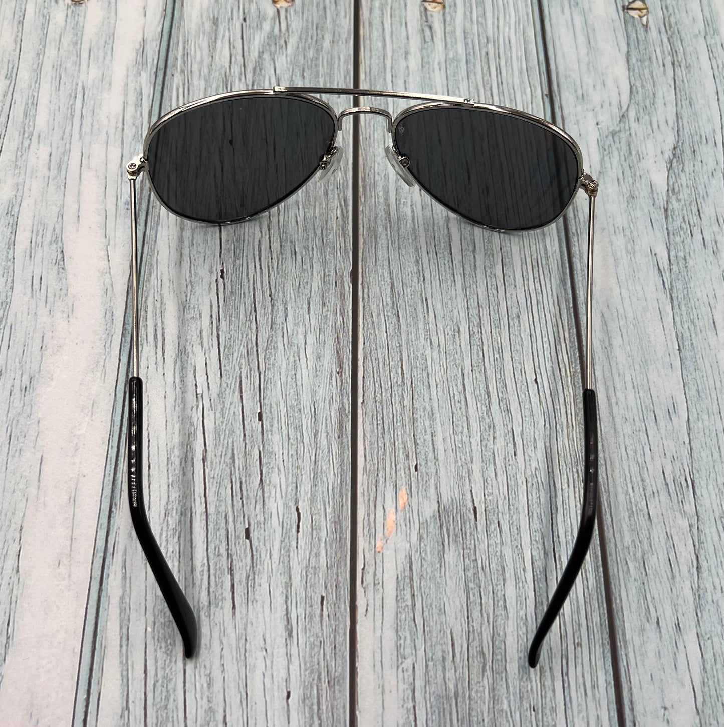 fashion colorful aviator reflective metal frame sunglasses - White Mercury