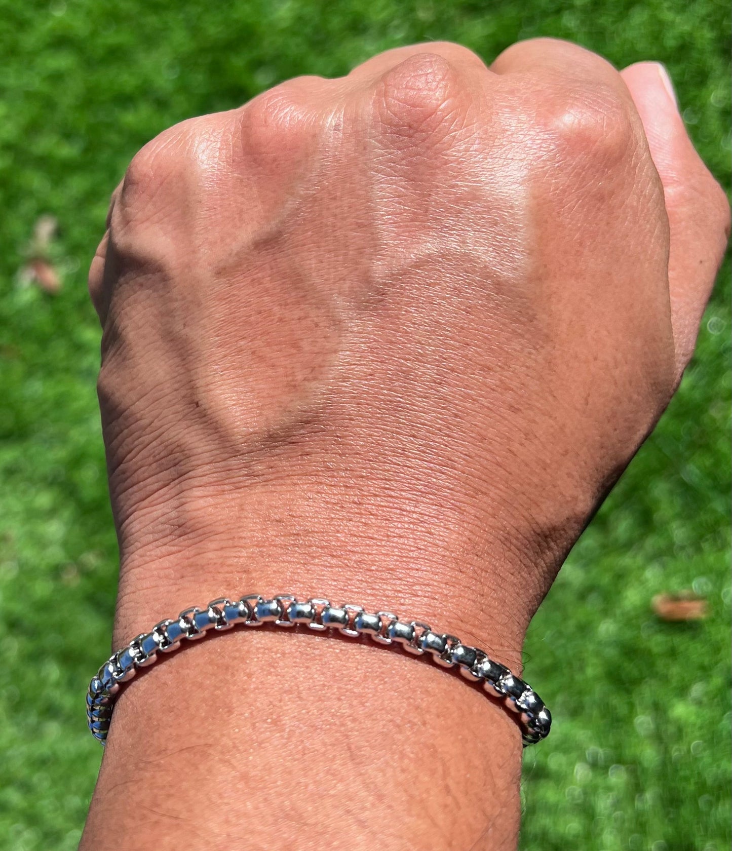 Stainless Steel 3. 2mmnk Flat Bracelet Men's Titanium Steel Bracelet Wholesale