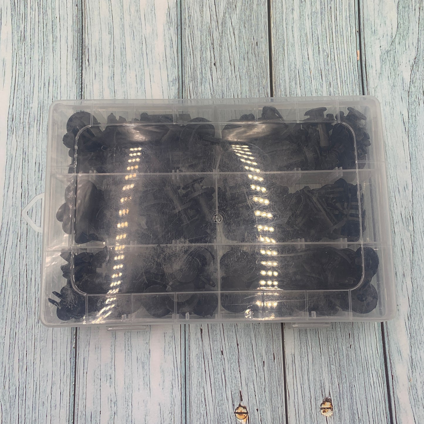 102 Piece Car Bumper Fastener Clip Kit Fender Door Trim Push Rivet Set with Organizer Box