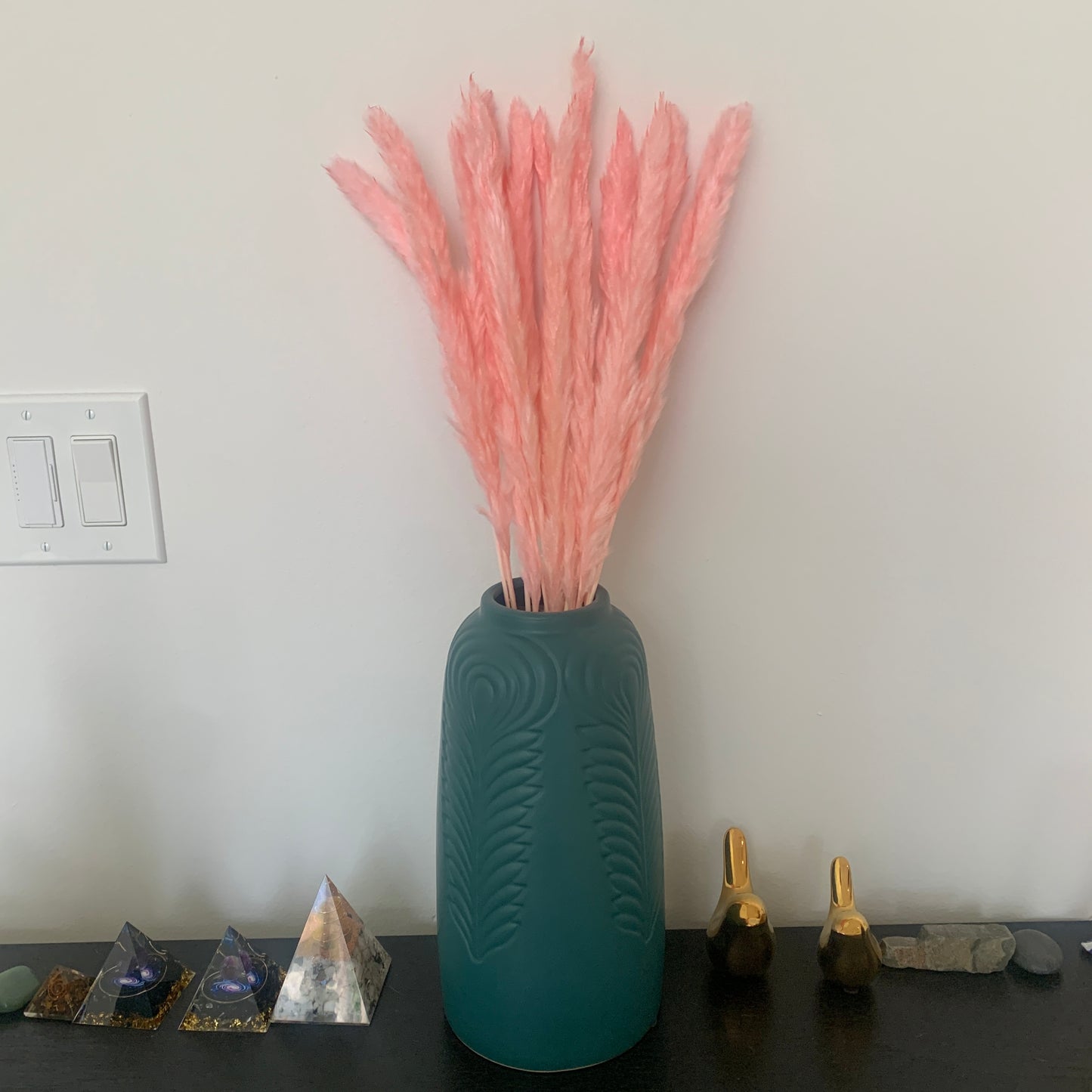 15 stems Pink Pampas Grass 20"-21"