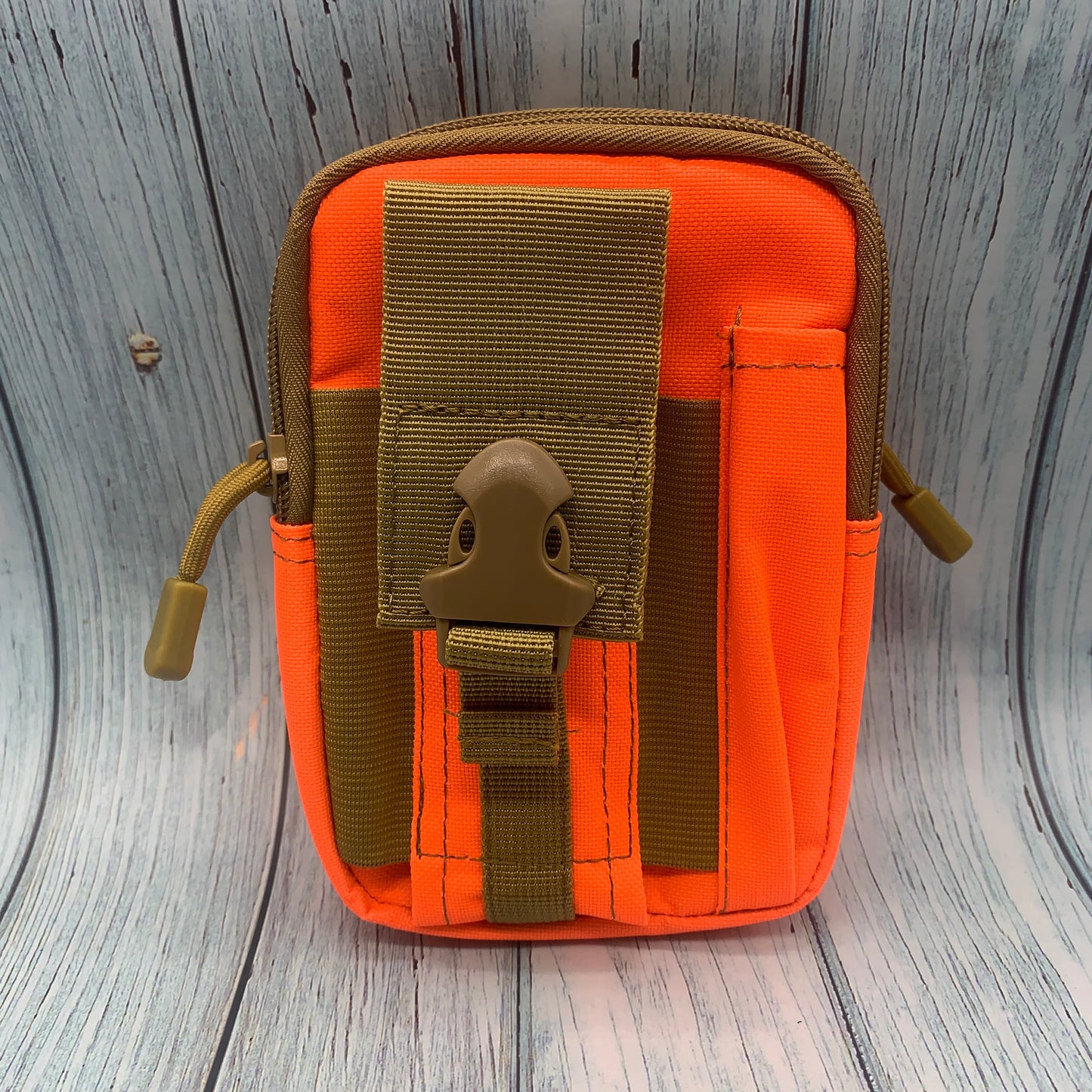 Multipurpose Tactical Waist Pouch – Waterproof Utility Gadget Bag, Nylon, Orange