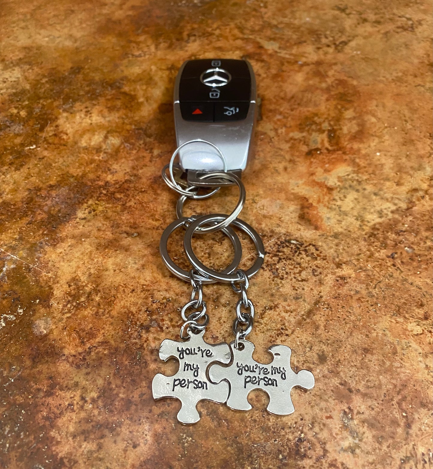 You’re My Person Puzzle Keychain Set of 2 – Stainless Steel Couples Gift for Anniversary, Wedding, Valentine’s Day
