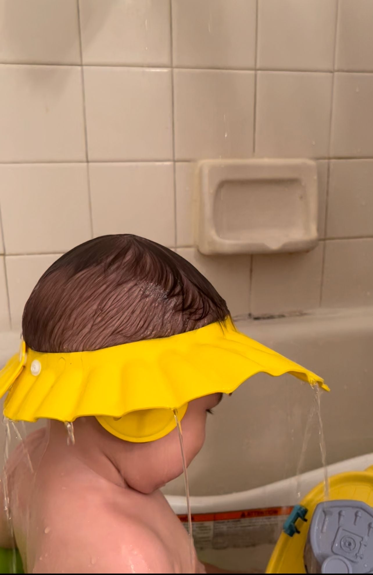 Baby Shower Cap for Kids Toddlers Adjustable Bath Protector Hat Eyes Ears Wash Shield Shampoo Hair