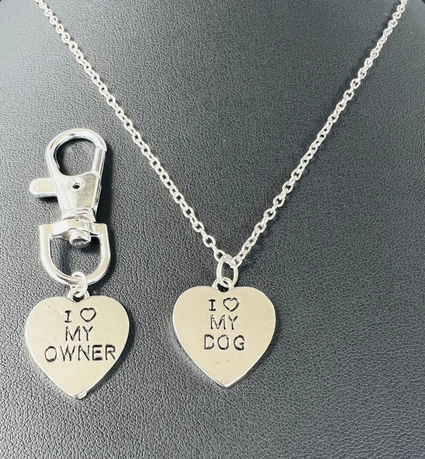 New love pendant necklace I love My OwnerI loveMyDog pet dog bone necklace wholesale