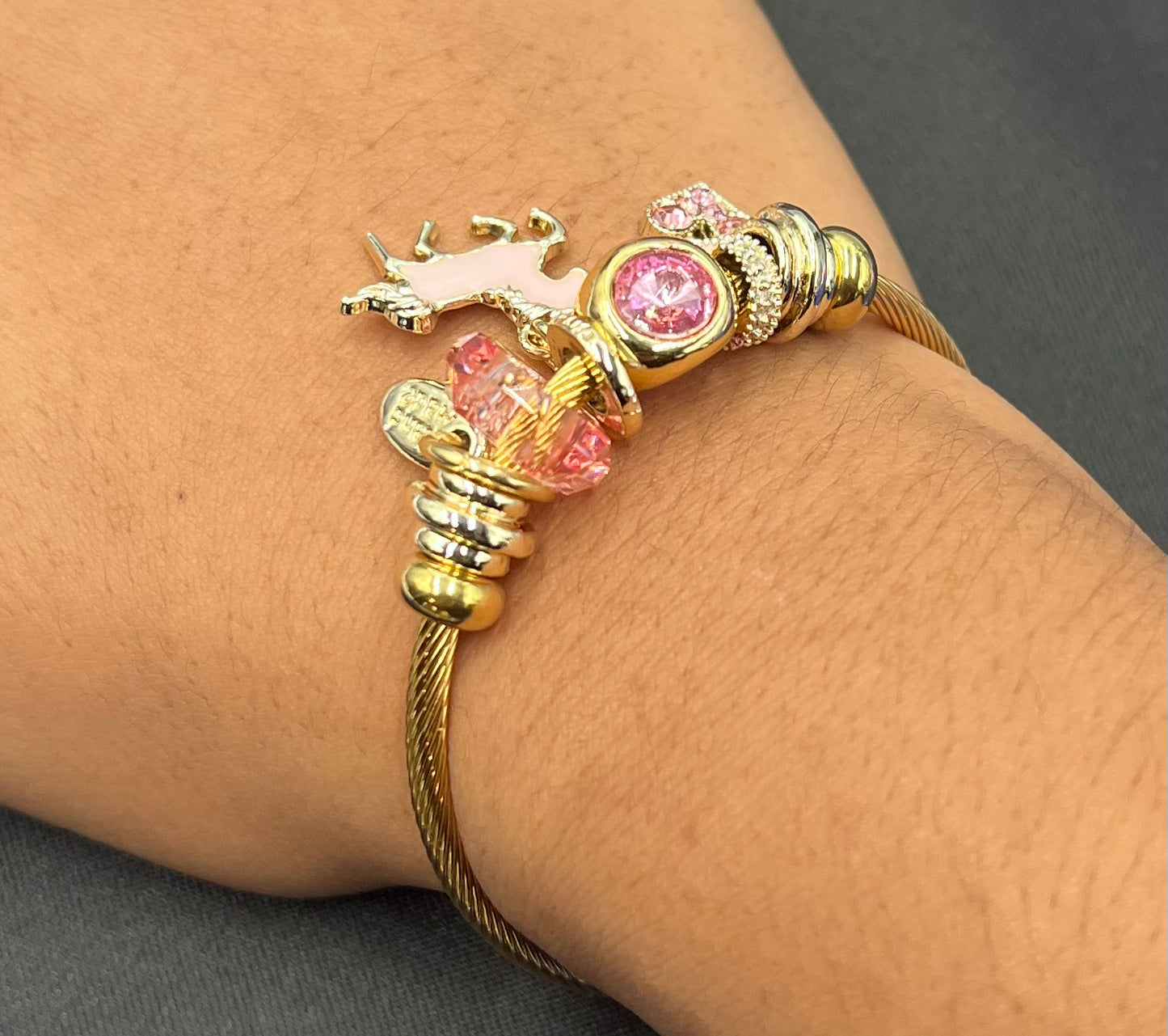 Simple Horse Pendant Multielement Accessories Bracelet