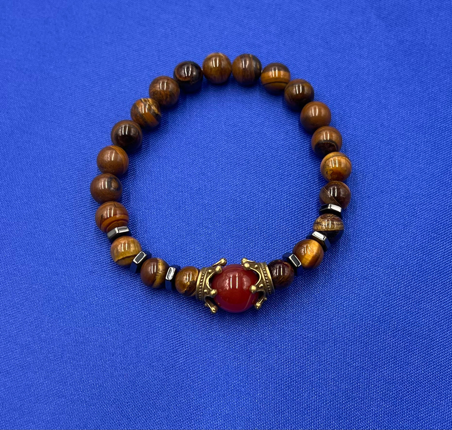 Retro Crown Stone Beaded Bracelets