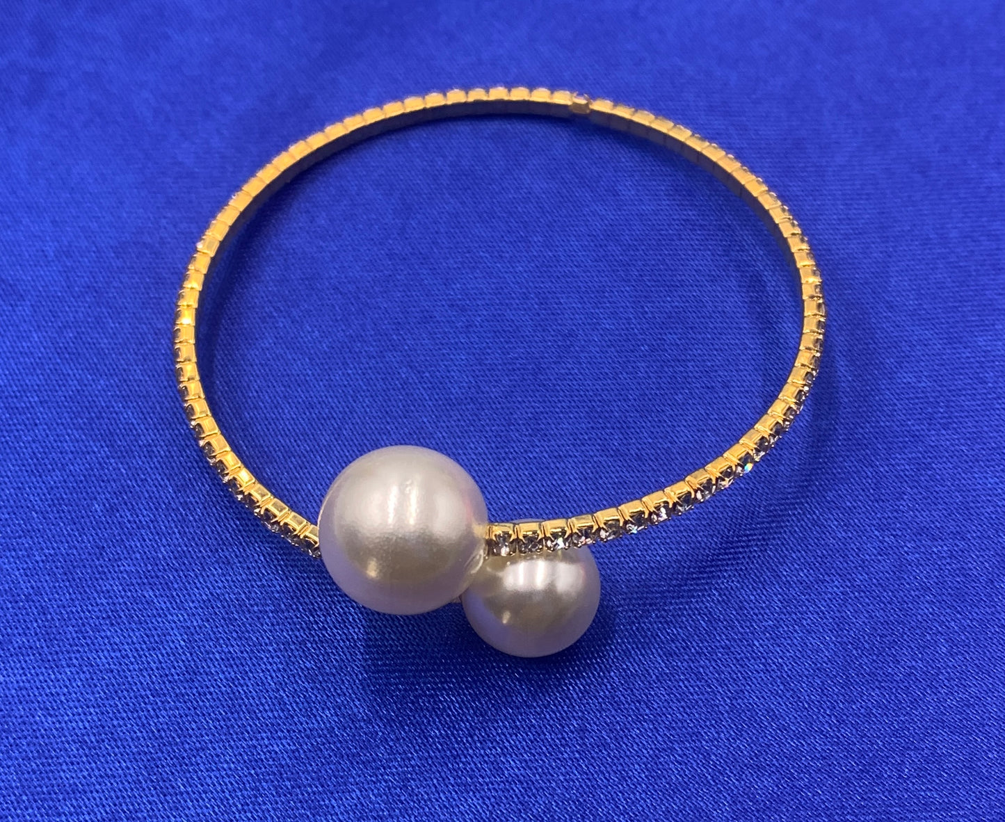 New Fashion Pearl Rhinestone Elastic Bracelet