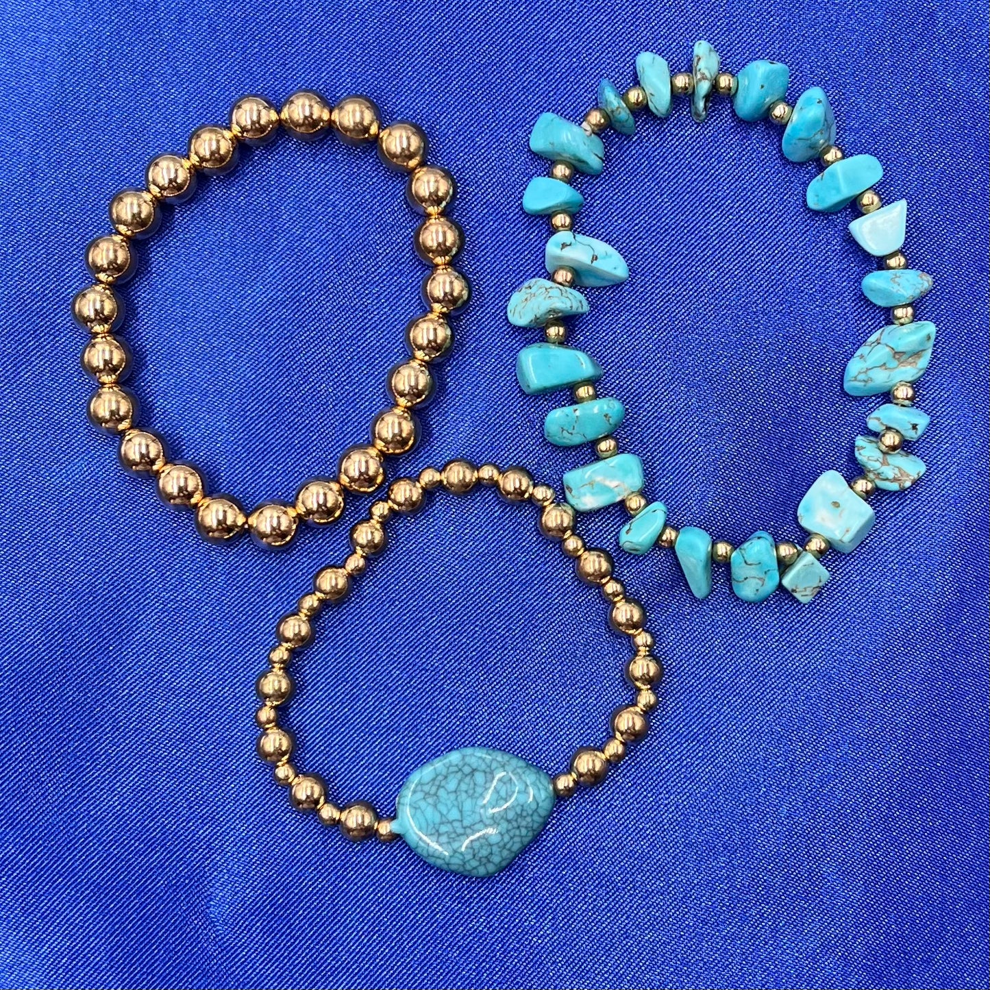 Twin Wind Irregular Beaded Plastic Resin Retro Bohemian Bracelets Jewelry